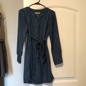 Like new! LOFT chambray shirt dress
